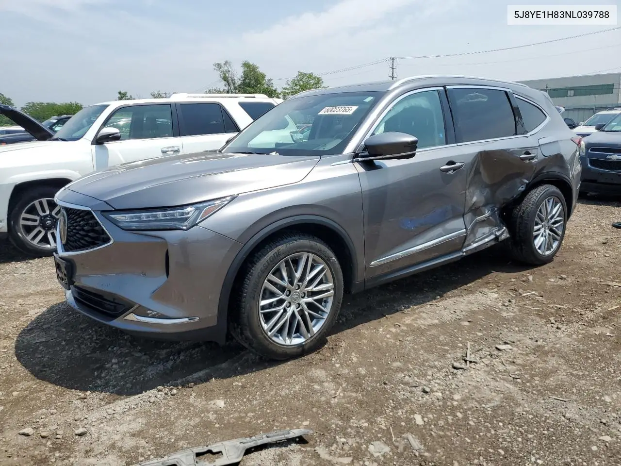 2022 Acura Mdx Advance VIN: 5J8YE1H83NL039788 Lot: 60023765