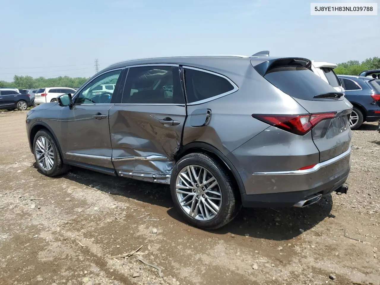 2022 Acura Mdx Advance VIN: 5J8YE1H83NL039788 Lot: 60023765