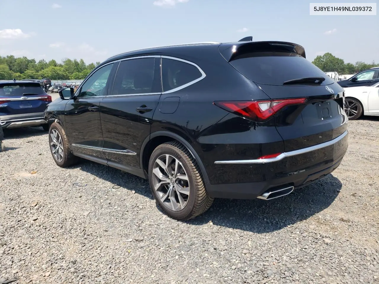 2022 Acura Mdx Technology VIN: 5J8YE1H49NL039372 Lot: 60164795