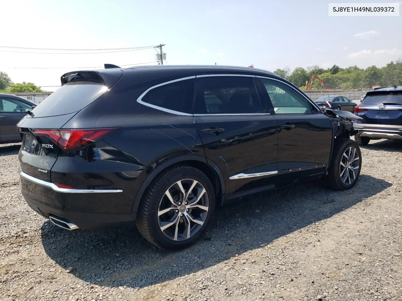 2022 Acura Mdx Technology VIN: 5J8YE1H49NL039372 Lot: 60164795
