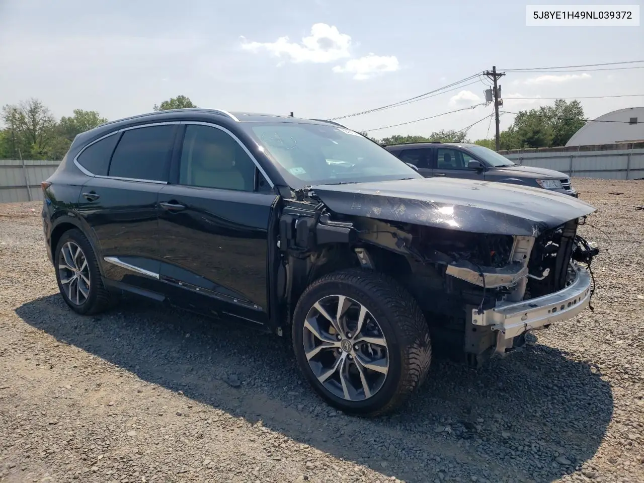 2022 Acura Mdx Technology VIN: 5J8YE1H49NL039372 Lot: 60164795