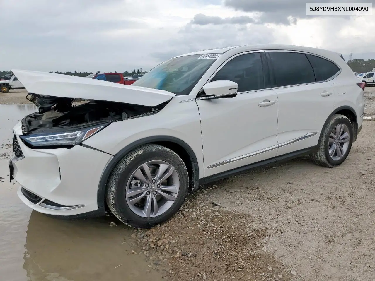 2022 Acura Mdx VIN: 5J8YD9H3XNL004090 Lot: 60478025