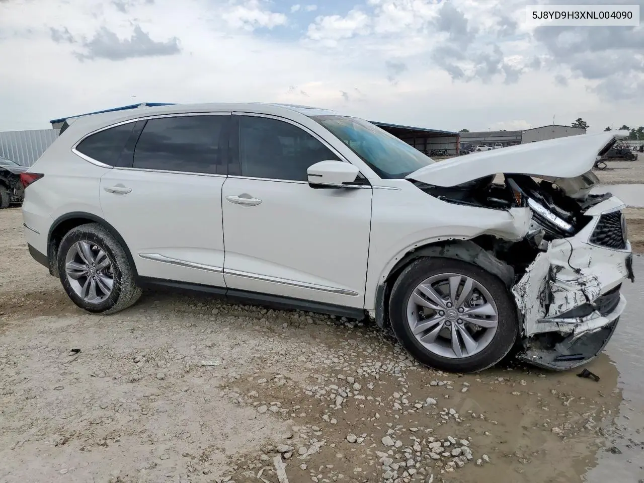 2022 Acura Mdx VIN: 5J8YD9H3XNL004090 Lot: 60478025