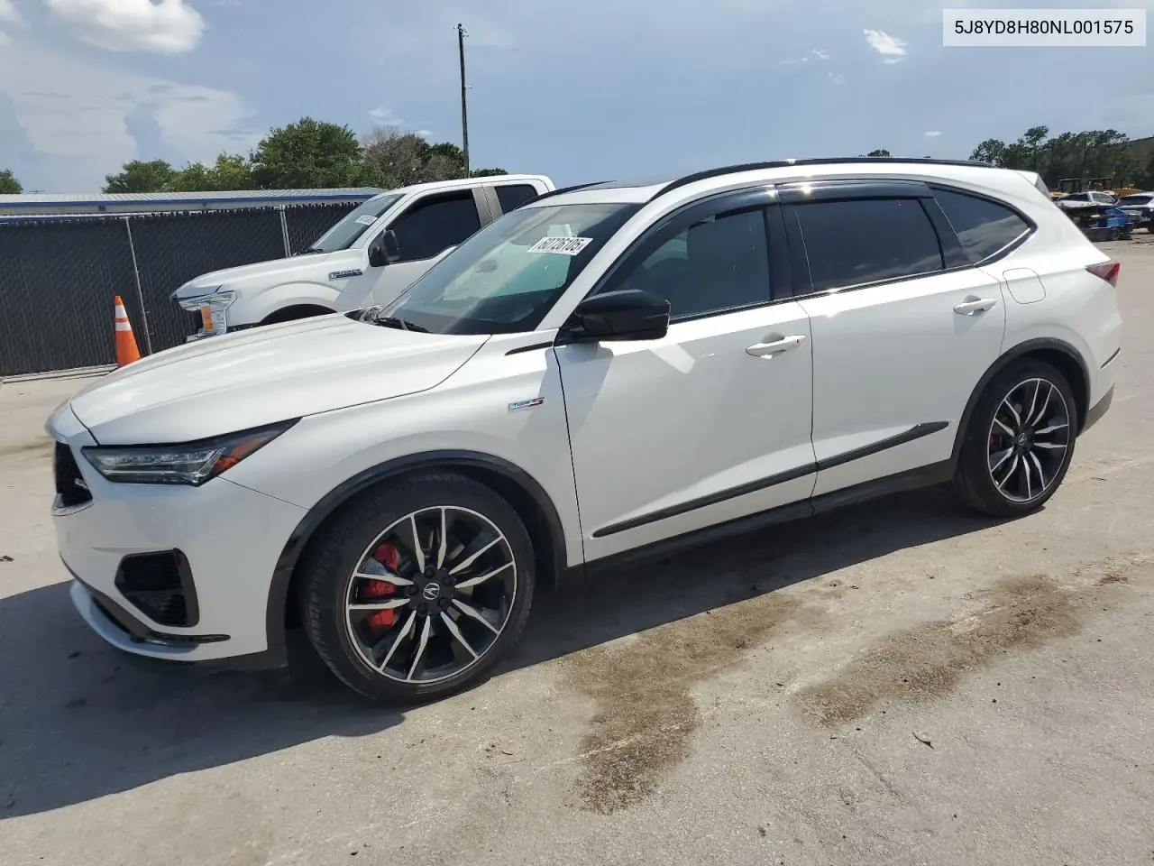 2022 Acura Mdx Type S Advance VIN: 5J8YD8H80NL001575 Lot: 60726105