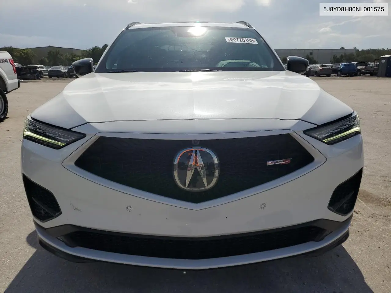 2022 Acura Mdx Type S Advance VIN: 5J8YD8H80NL001575 Lot: 60726105
