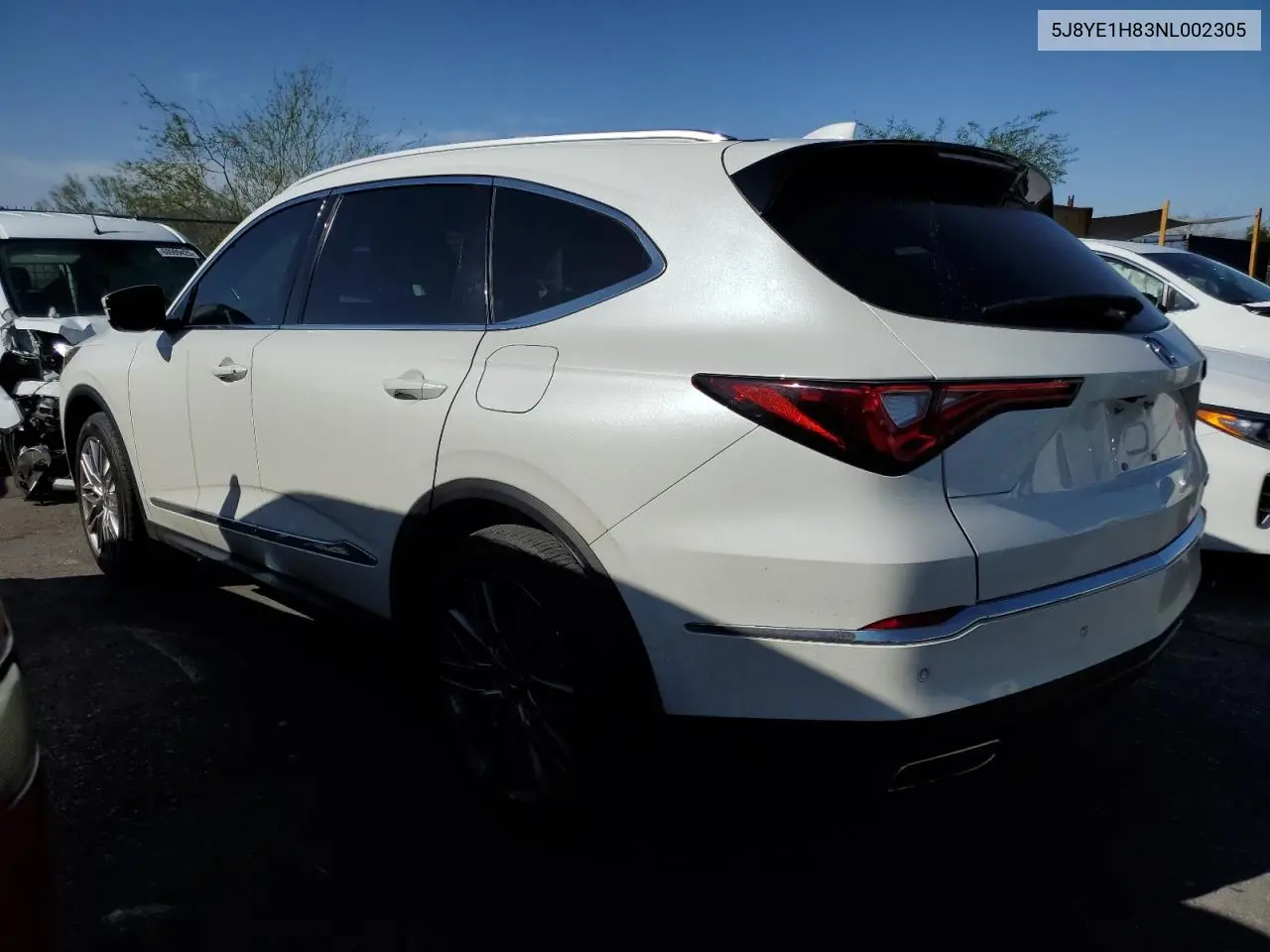 2022 Acura Mdx Advance VIN: 5J8YE1H83NL002305 Lot: 60937025