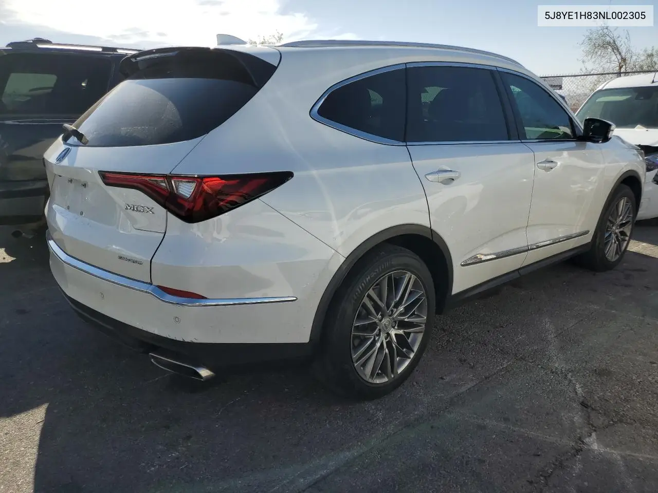 2022 Acura Mdx Advance VIN: 5J8YE1H83NL002305 Lot: 60937025