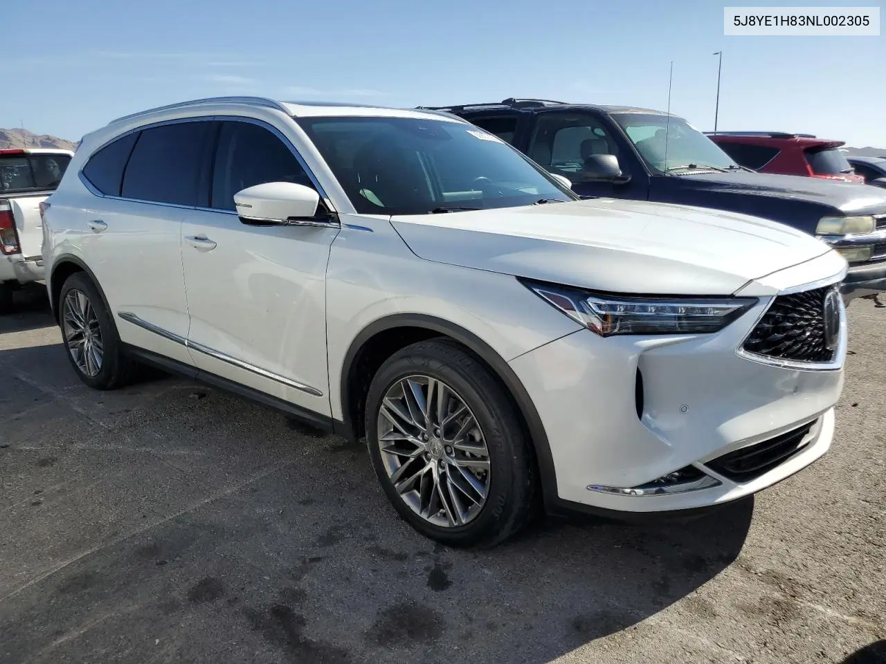 2022 Acura Mdx Advance VIN: 5J8YE1H83NL002305 Lot: 60937025