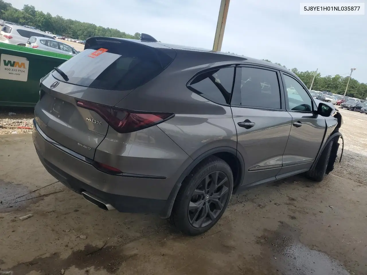 2022 Acura Mdx A-Spec VIN: 5J8YE1H01NL035877 Lot: 61532245
