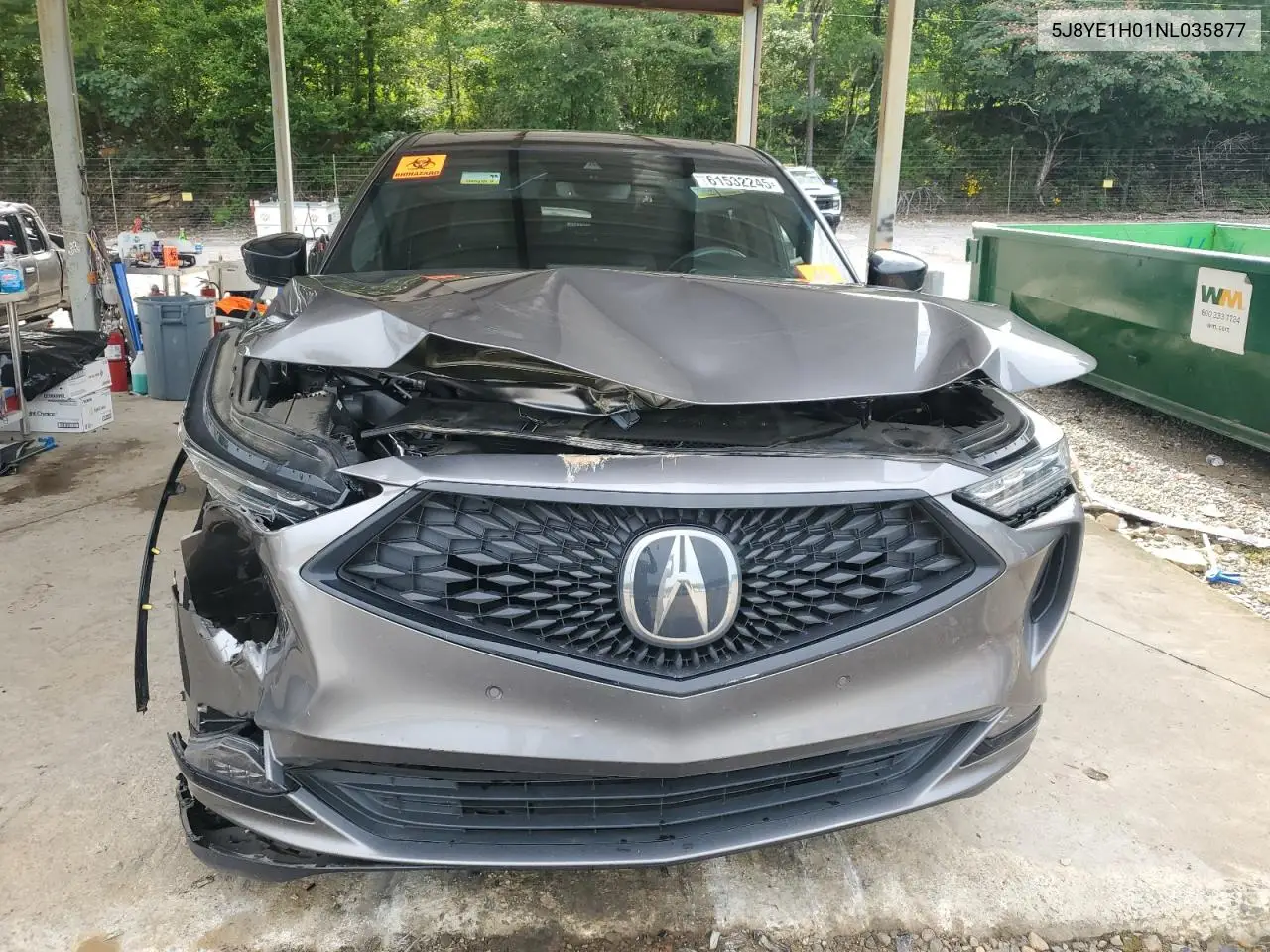 2022 Acura Mdx A-Spec VIN: 5J8YE1H01NL035877 Lot: 61532245
