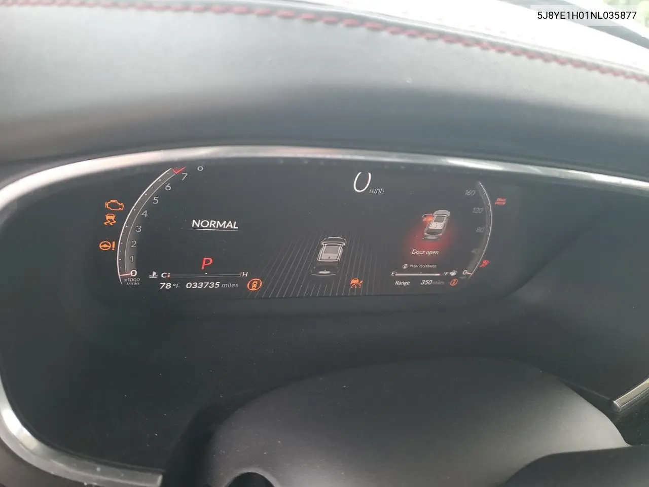 2022 Acura Mdx A-Spec VIN: 5J8YE1H01NL035877 Lot: 61532245