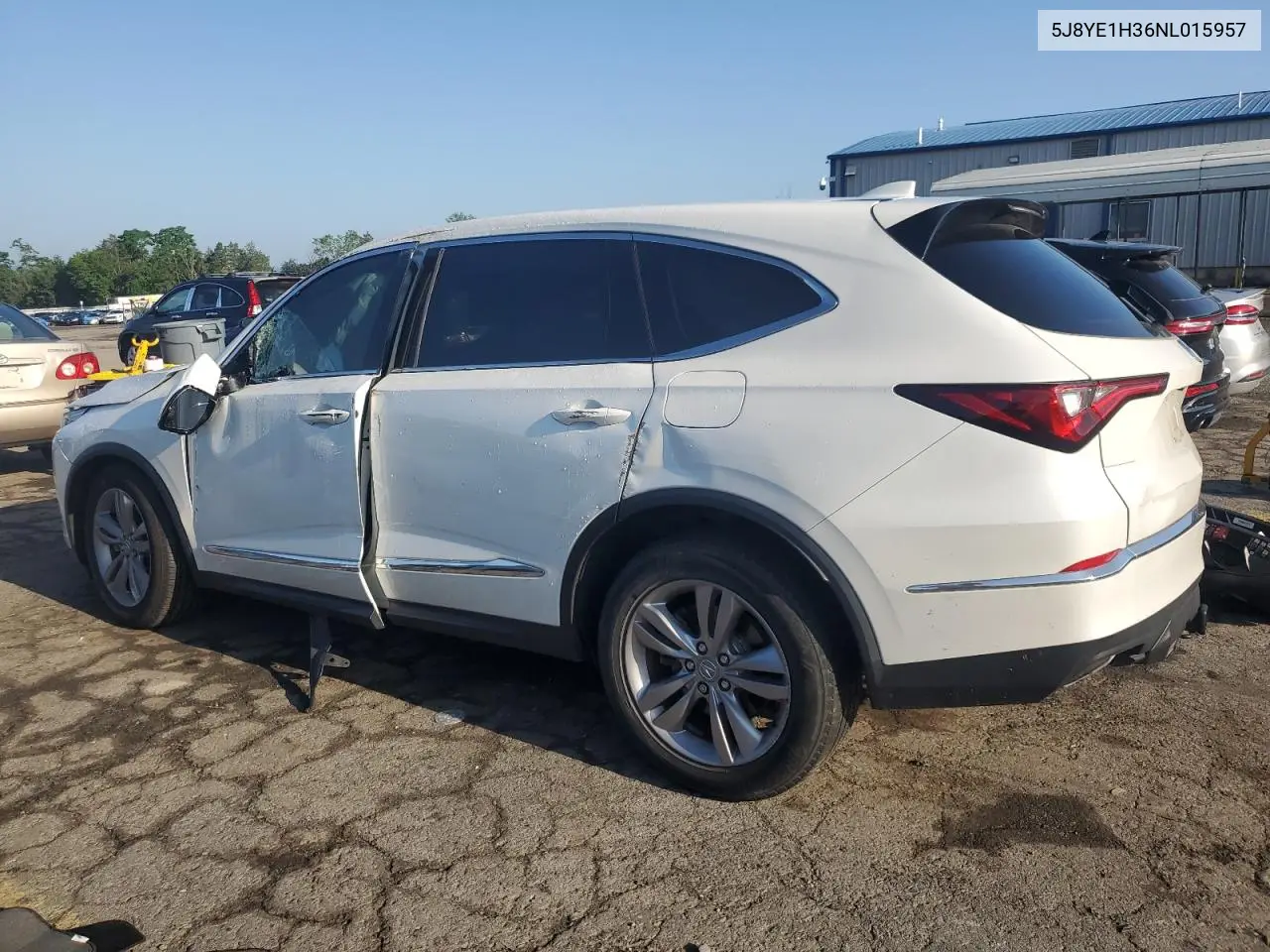 2022 Acura Mdx VIN: 5J8YE1H36NL015957 Lot: 61670675