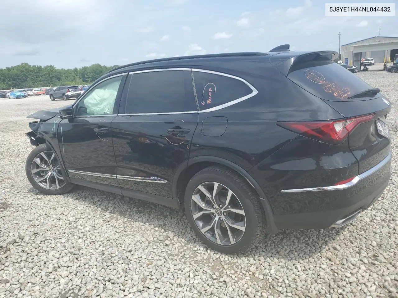 2022 Acura Mdx Technology VIN: 5J8YE1H44NL044432 Lot: 61720985