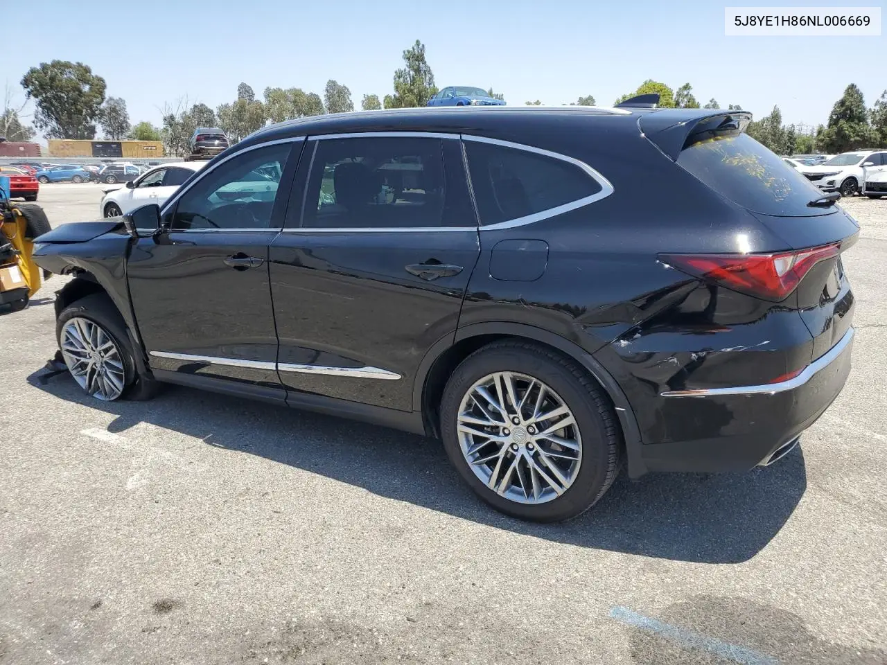 2022 Acura Mdx Advance VIN: 5J8YE1H86NL006669 Lot: 62025965