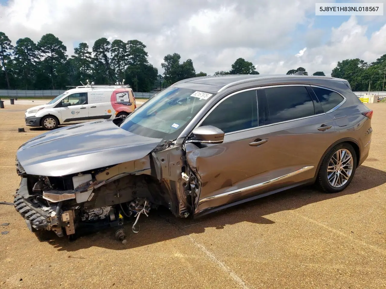 2022 Acura Mdx Advance VIN: 5J8YE1H83NL018567 Lot: 62167975