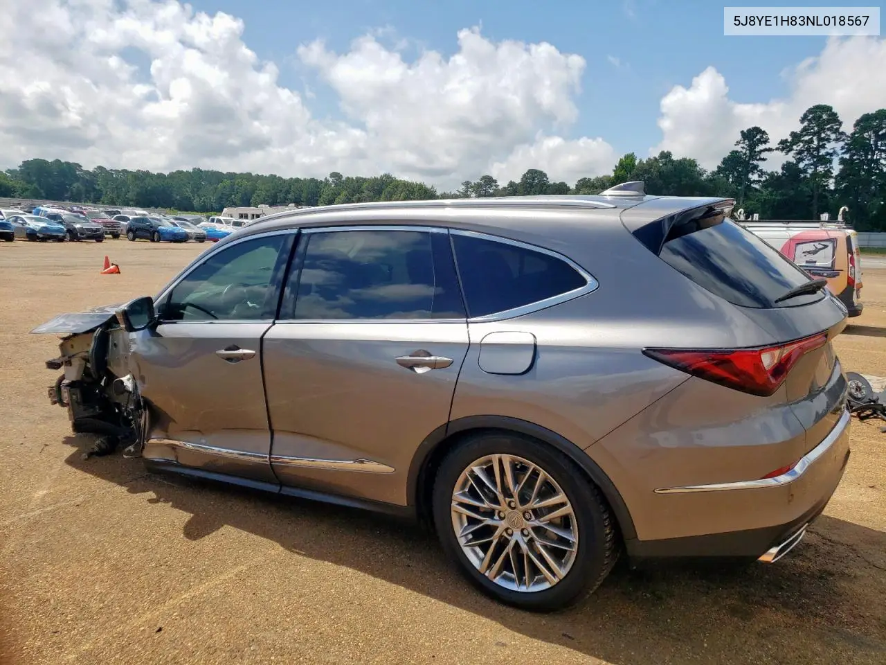 2022 Acura Mdx Advance VIN: 5J8YE1H83NL018567 Lot: 62167975