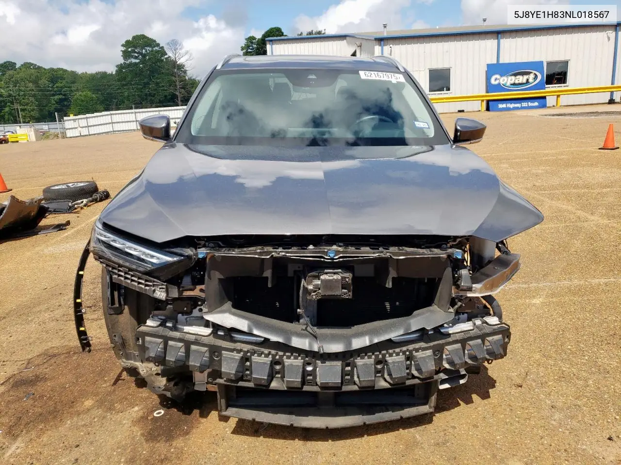 2022 Acura Mdx Advance VIN: 5J8YE1H83NL018567 Lot: 62167975
