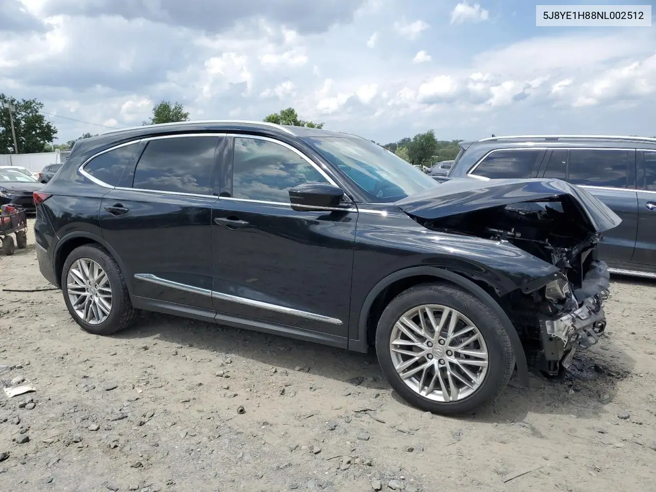 2022 Acura Mdx Advance VIN: 5J8YE1H88NL002512 Lot: 62815575