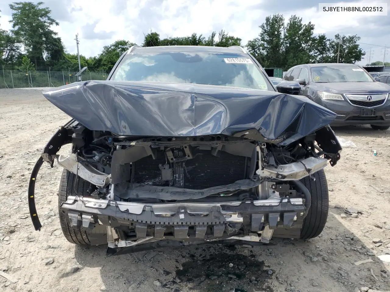2022 Acura Mdx Advance VIN: 5J8YE1H88NL002512 Lot: 62815575