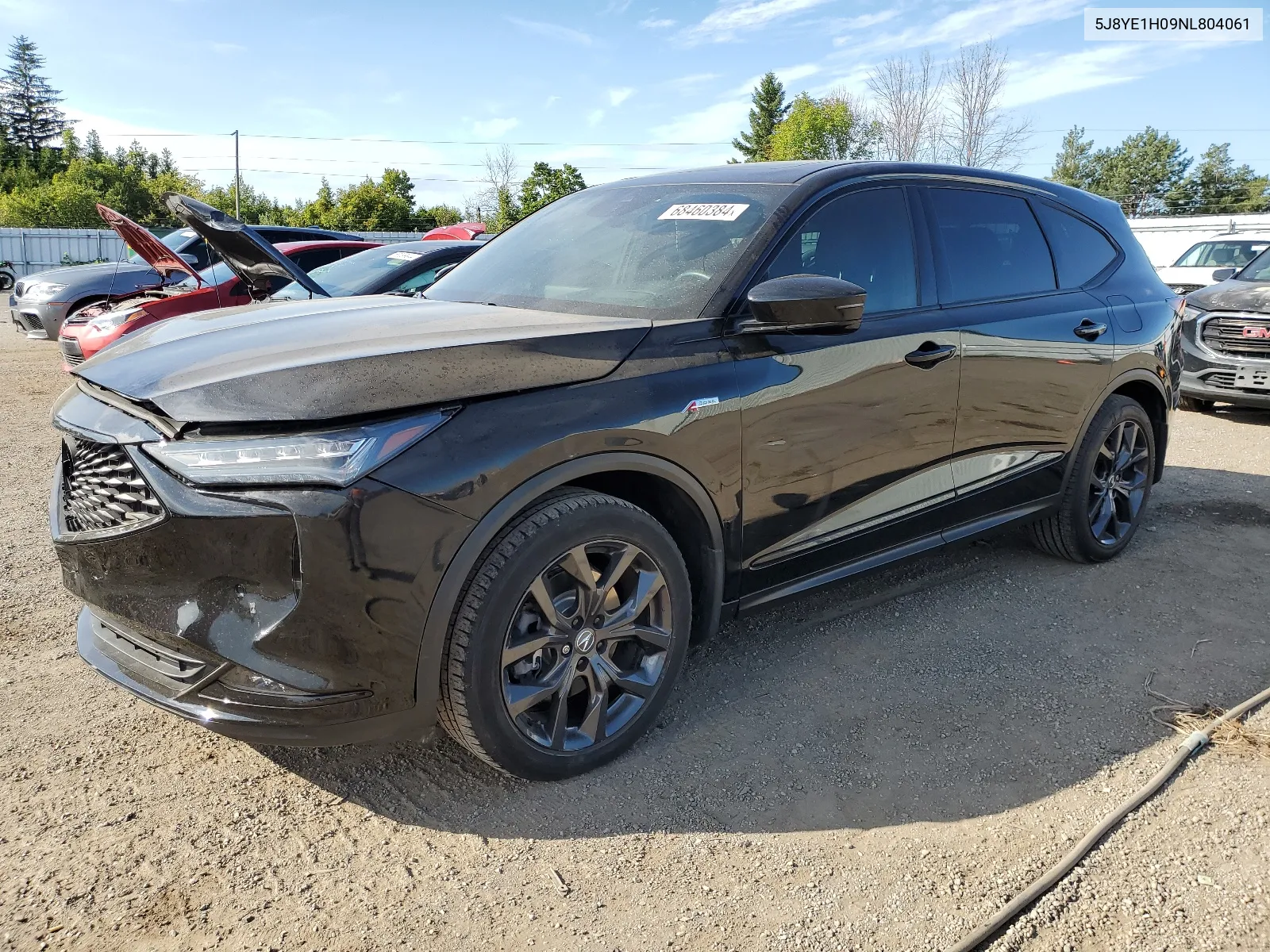 2022 Acura Mdx A-Spec VIN: 5J8YE1H09NL804061 Lot: 68460384