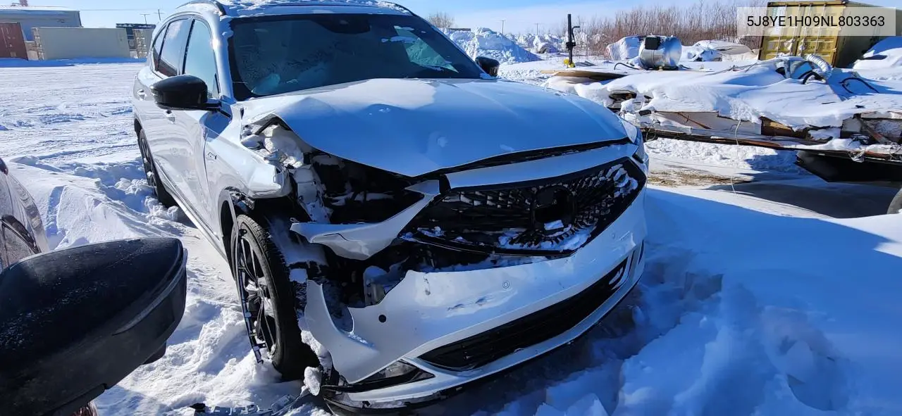 2022 Acura Mdx A-Spec VIN: 5J8YE1H09NL803363 Lot: 78440084