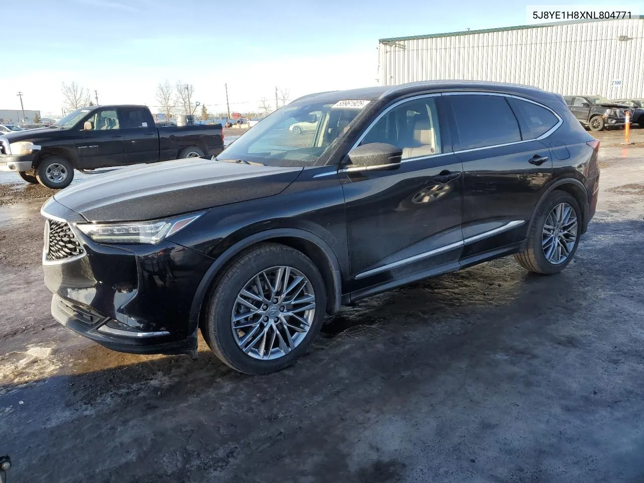 2022 Acura Mdx Advance VIN: 5J8YE1H8XNL804771 Lot: 88961925