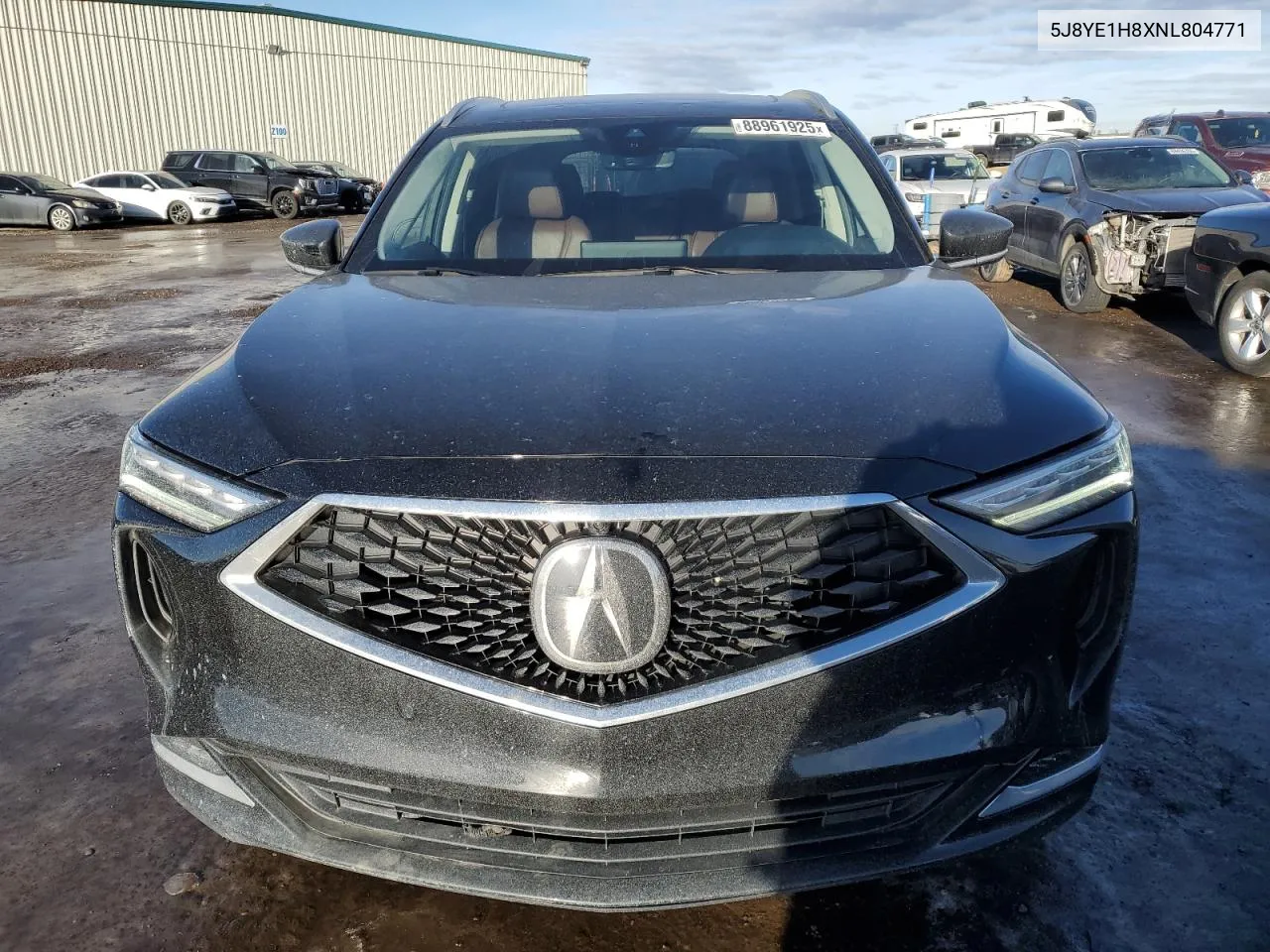 2022 Acura Mdx Advance VIN: 5J8YE1H8XNL804771 Lot: 88961925