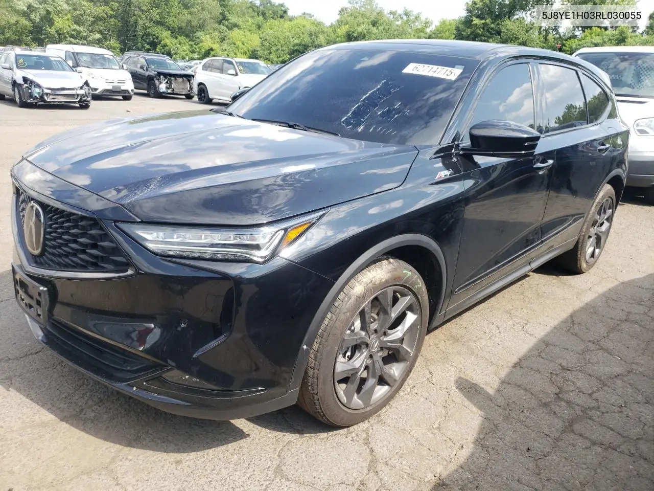 2024 Acura Mdx A-Spec VIN: 5J8YE1H03RL030055 Lot: 62714715