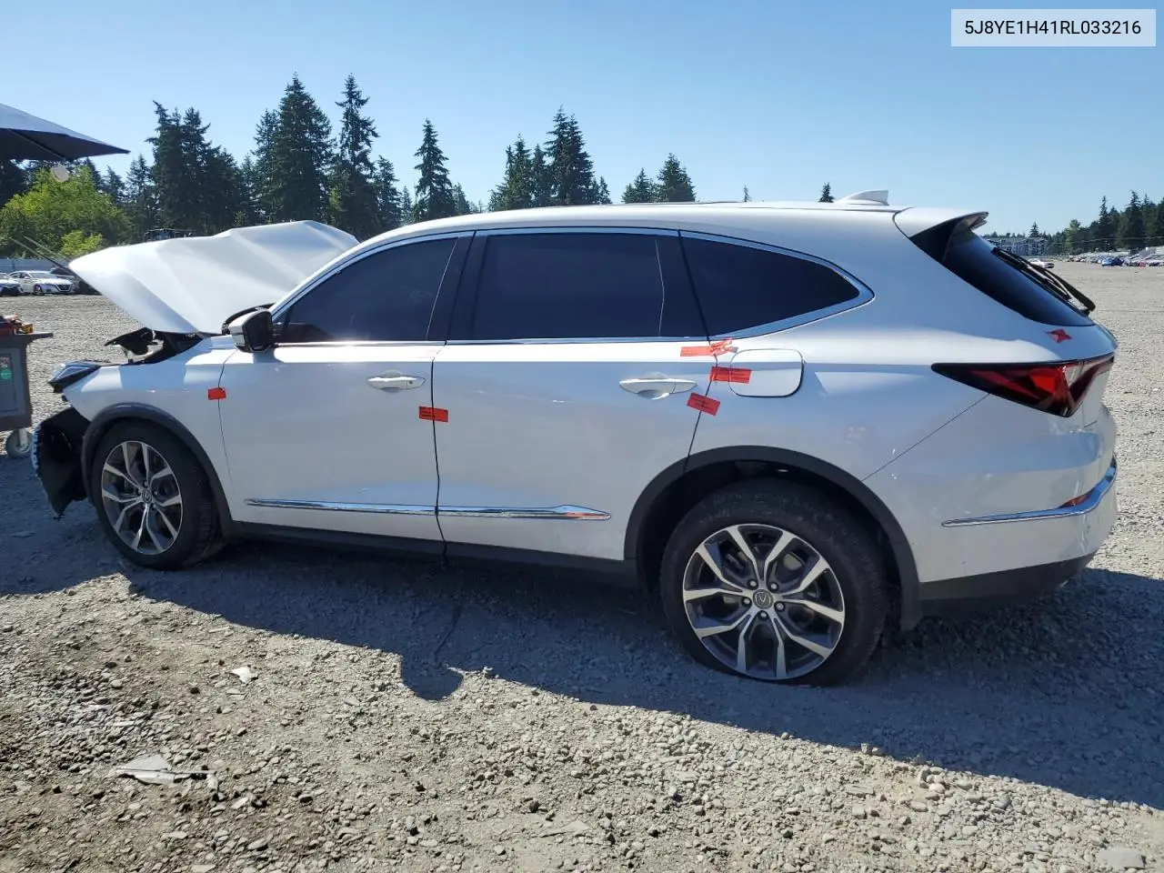 2024 Acura Mdx Technology VIN: 5J8YE1H41RL033216 Lot: 62871355