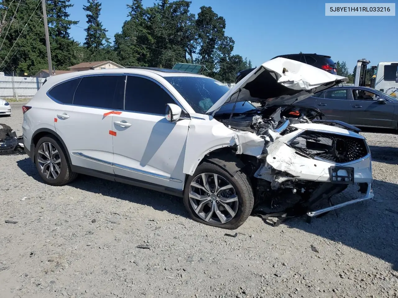 2024 Acura Mdx Technology VIN: 5J8YE1H41RL033216 Lot: 62871355