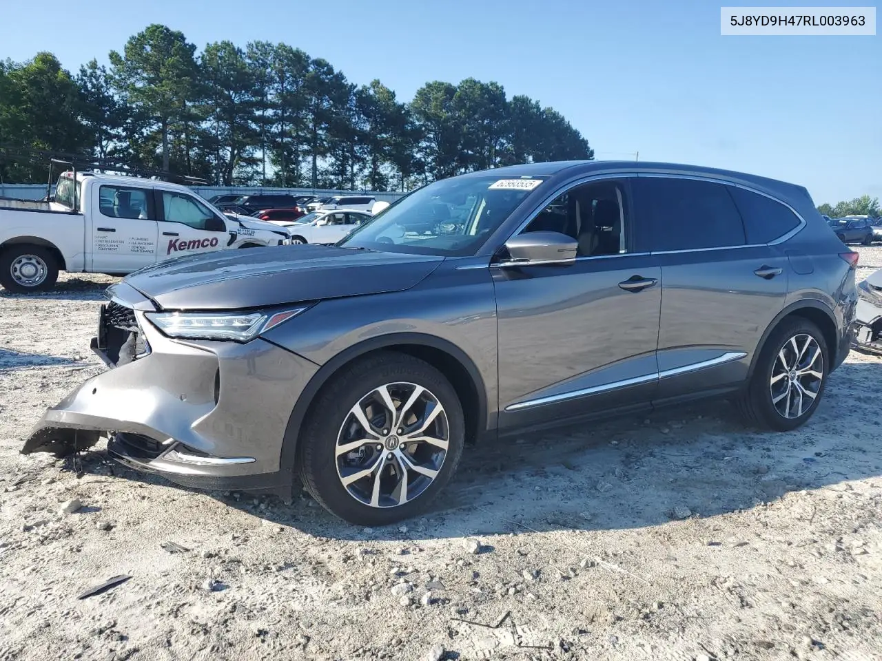 2024 Acura Mdx Technology VIN: 5J8YD9H47RL003963 Lot: 62993535