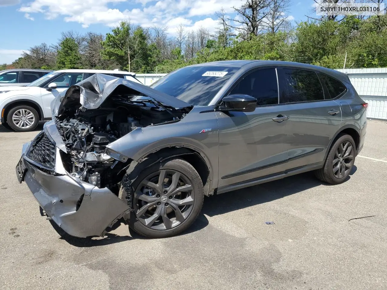 2024 Acura Mdx A-Spec VIN: 5J8YE1H0XRL031106 Lot: 65265275