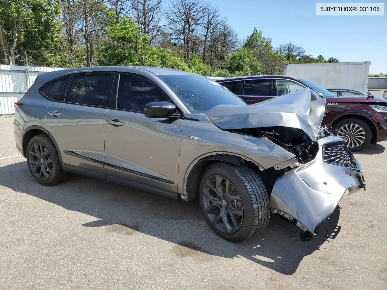 2024 Acura Mdx A-Spec VIN: 5J8YE1H0XRL031106 Lot: 65265275