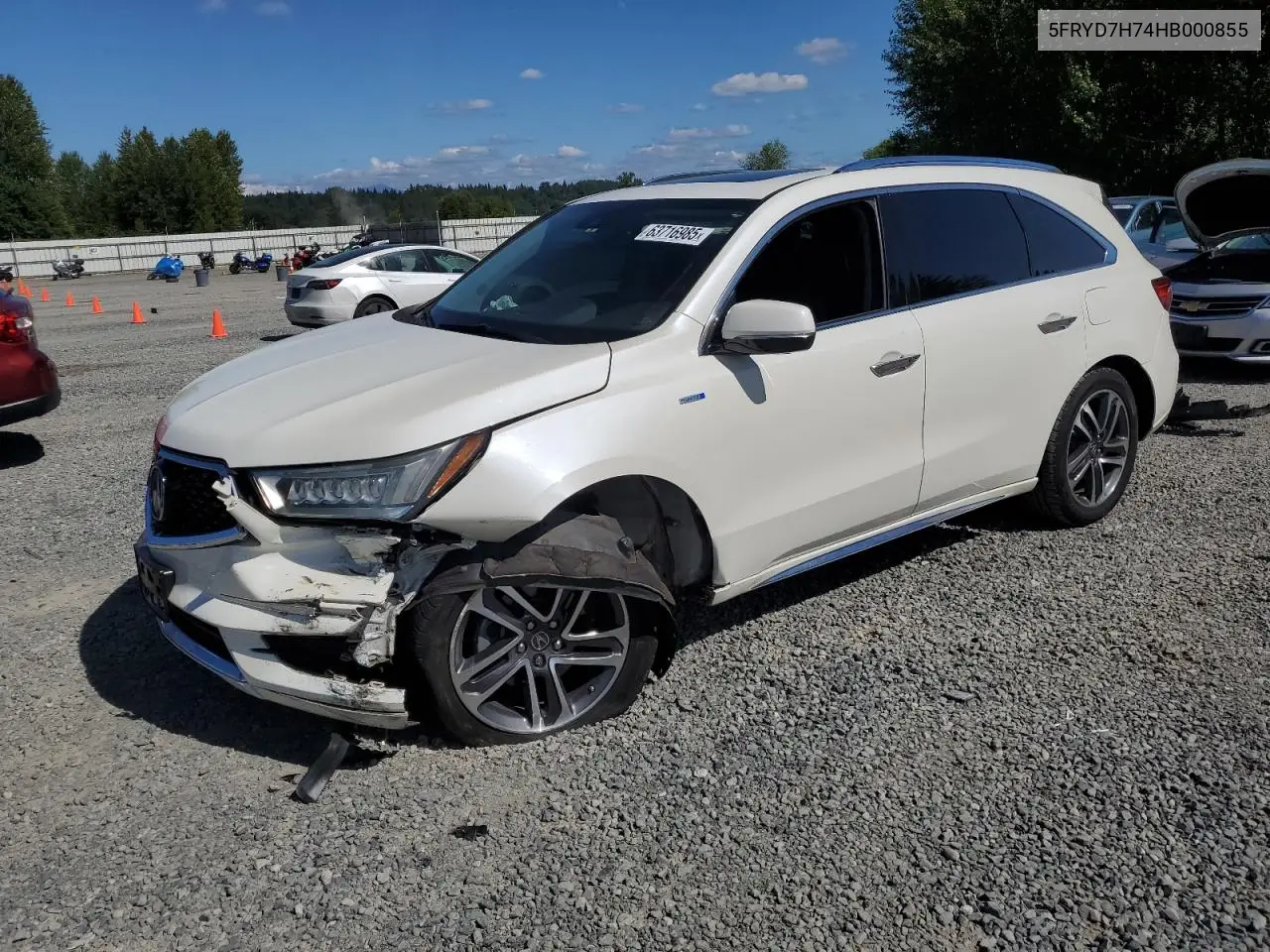 2026 Acura Mdx Sport Hybrid Advance VIN: 5FRYD7H74HB000855 Lot: 63716985