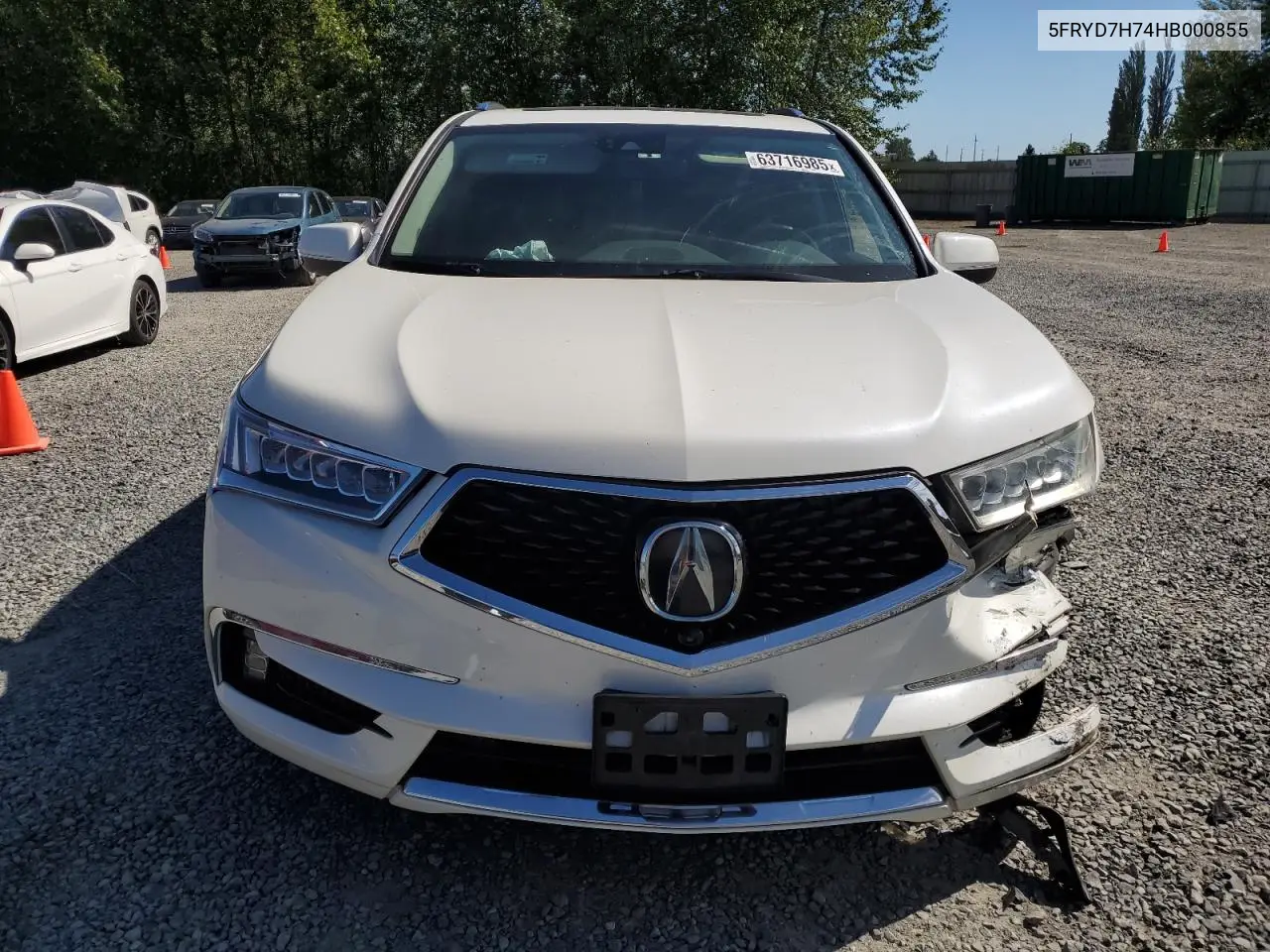 2026 Acura Mdx Sport Hybrid Advance VIN: 5FRYD7H74HB000855 Lot: 63716985