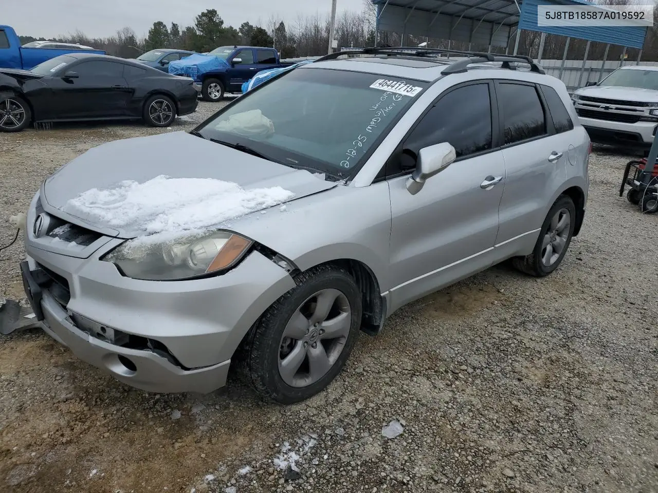 2007 Acura Rdx Technology VIN: 5J8TB18587A019592 Lot: 46441715