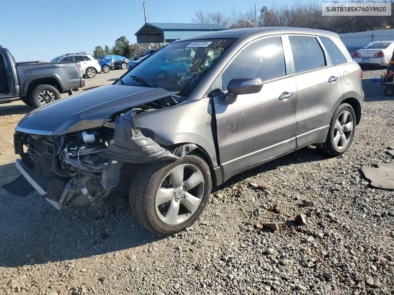 2007 Acura Rdx Technology VIN: 5J8TB185X7A019920 Lot: 46552235