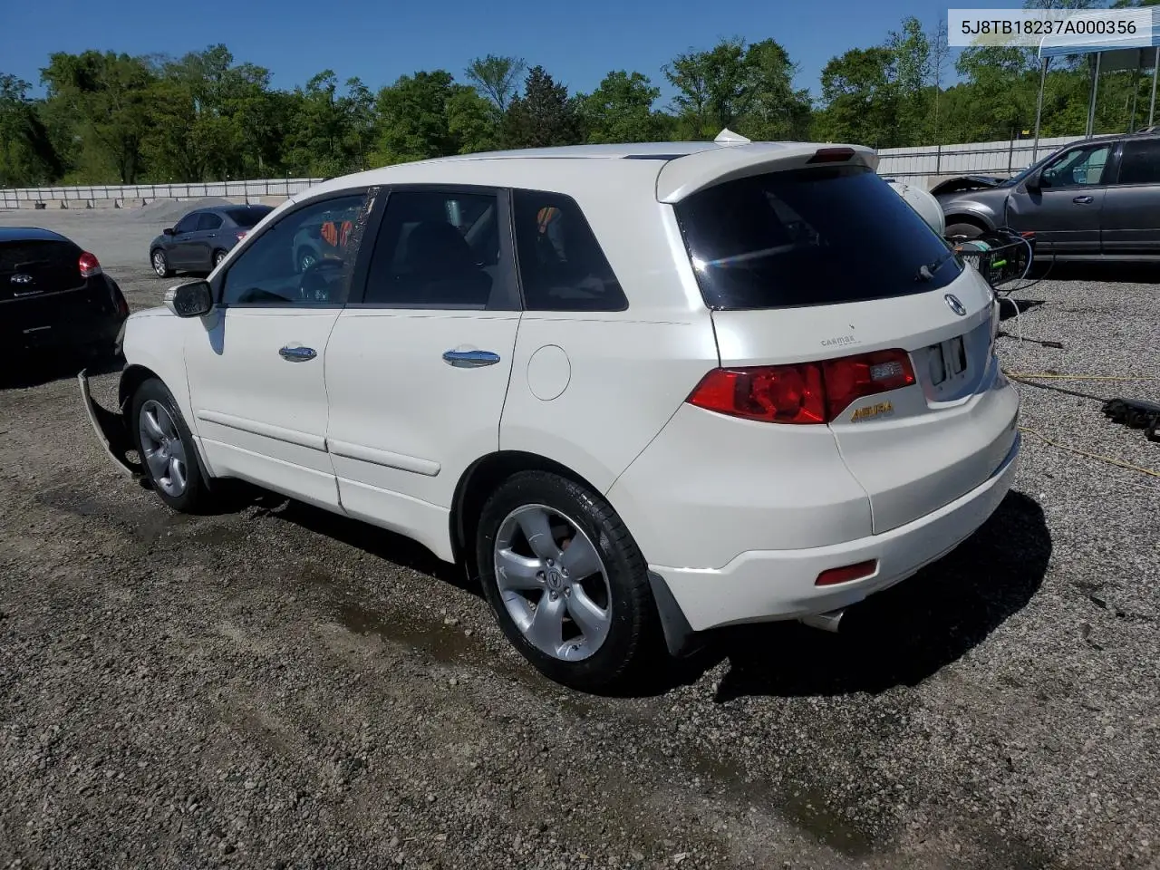 2007 Acura Rdx VIN: 5J8TB18237A000356 Lot: 52889875