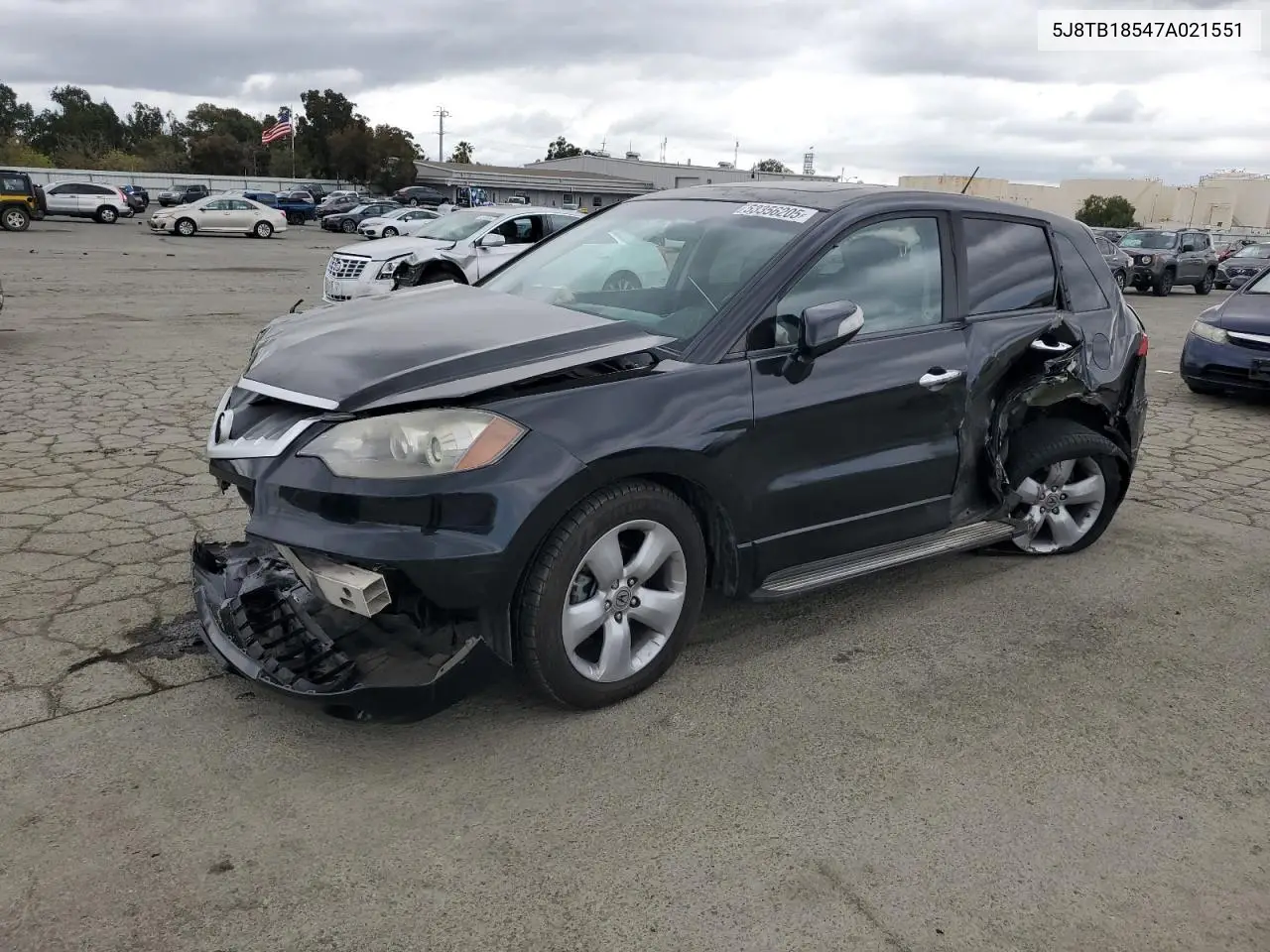 2007 Acura Rdx Technology VIN: 5J8TB18547A021551 Lot: 53356205