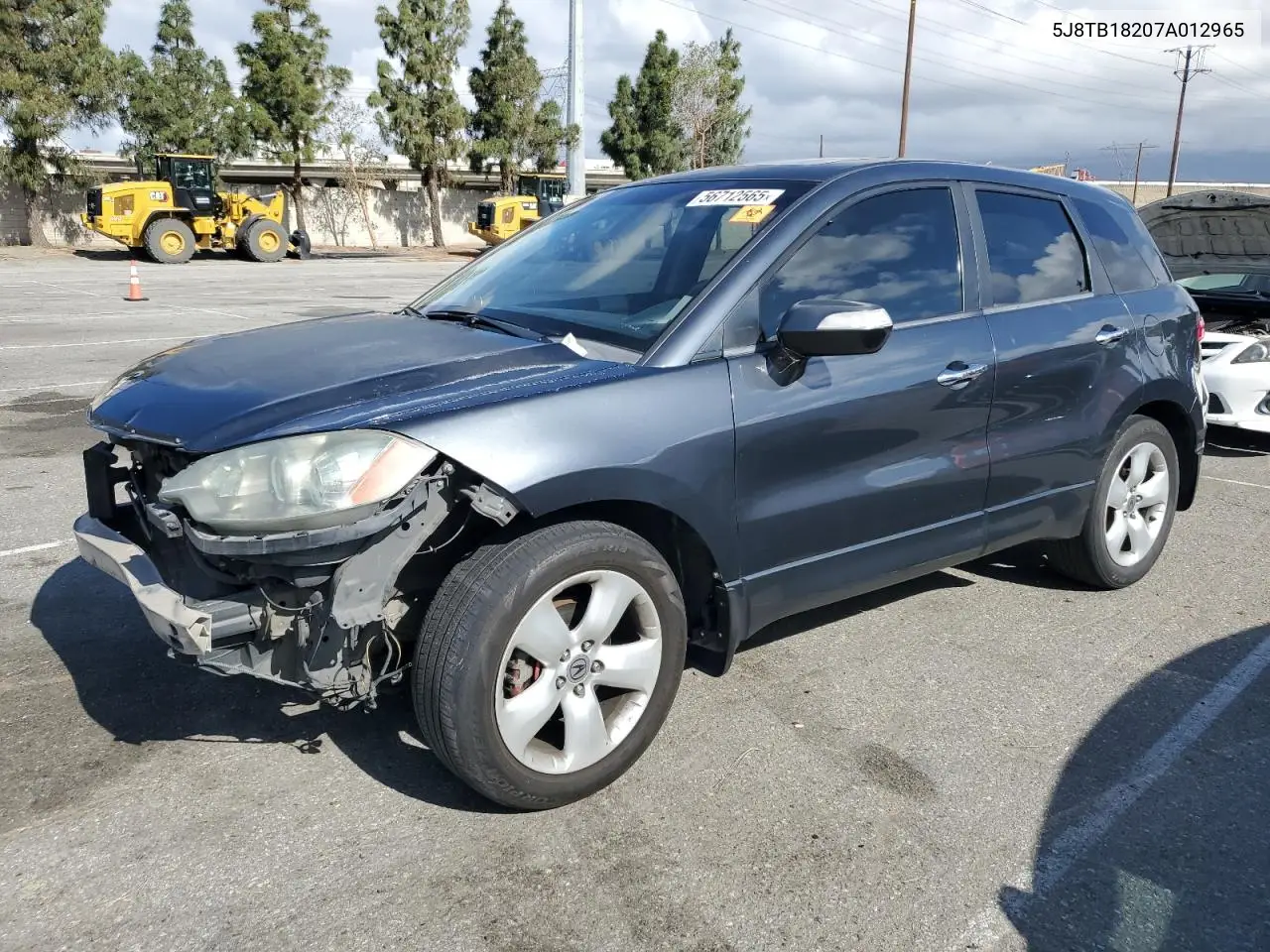 2007 Acura Rdx VIN: 5J8TB18207A012965 Lot: 56712565