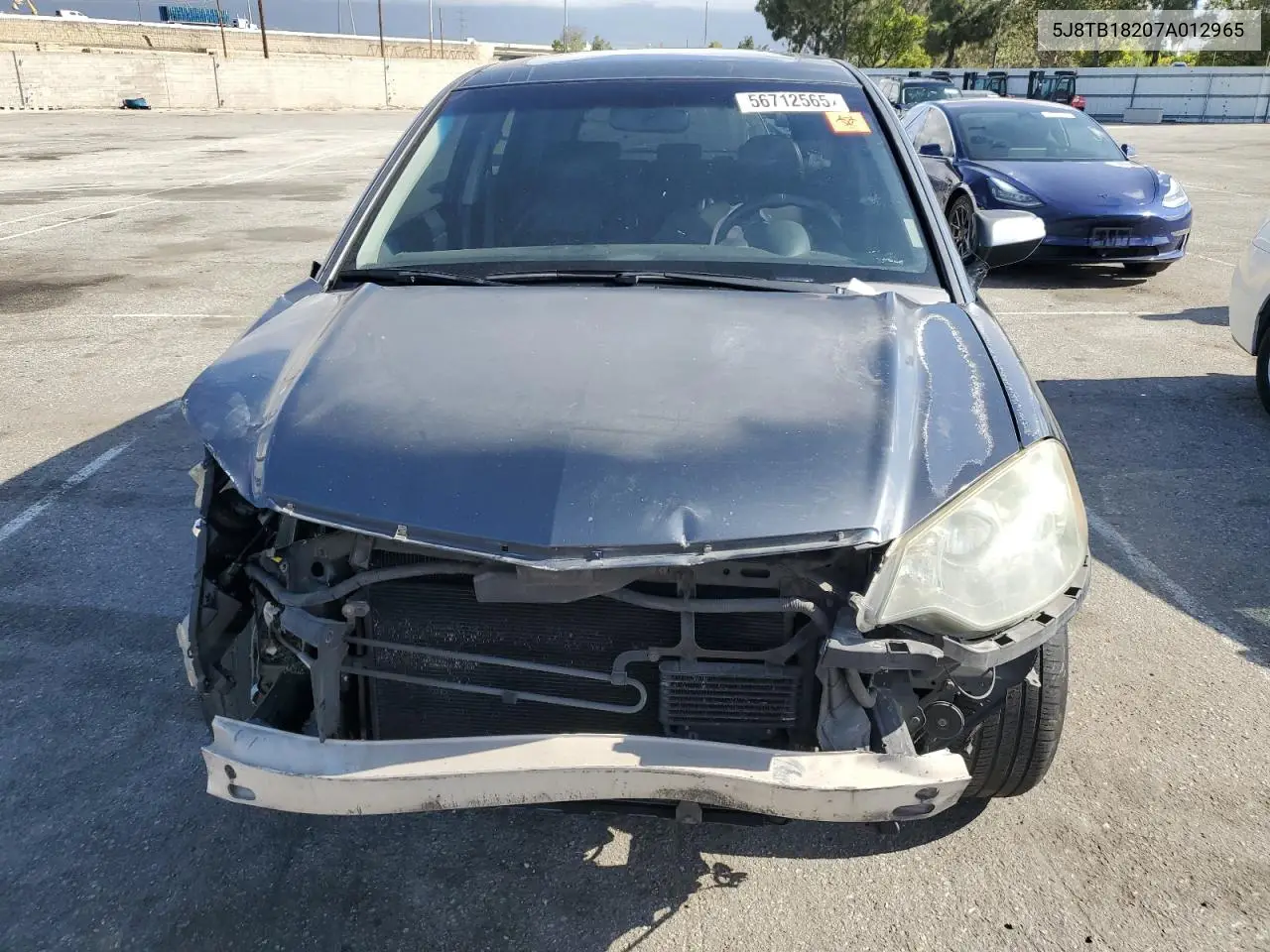 2007 Acura Rdx VIN: 5J8TB18207A012965 Lot: 56712565