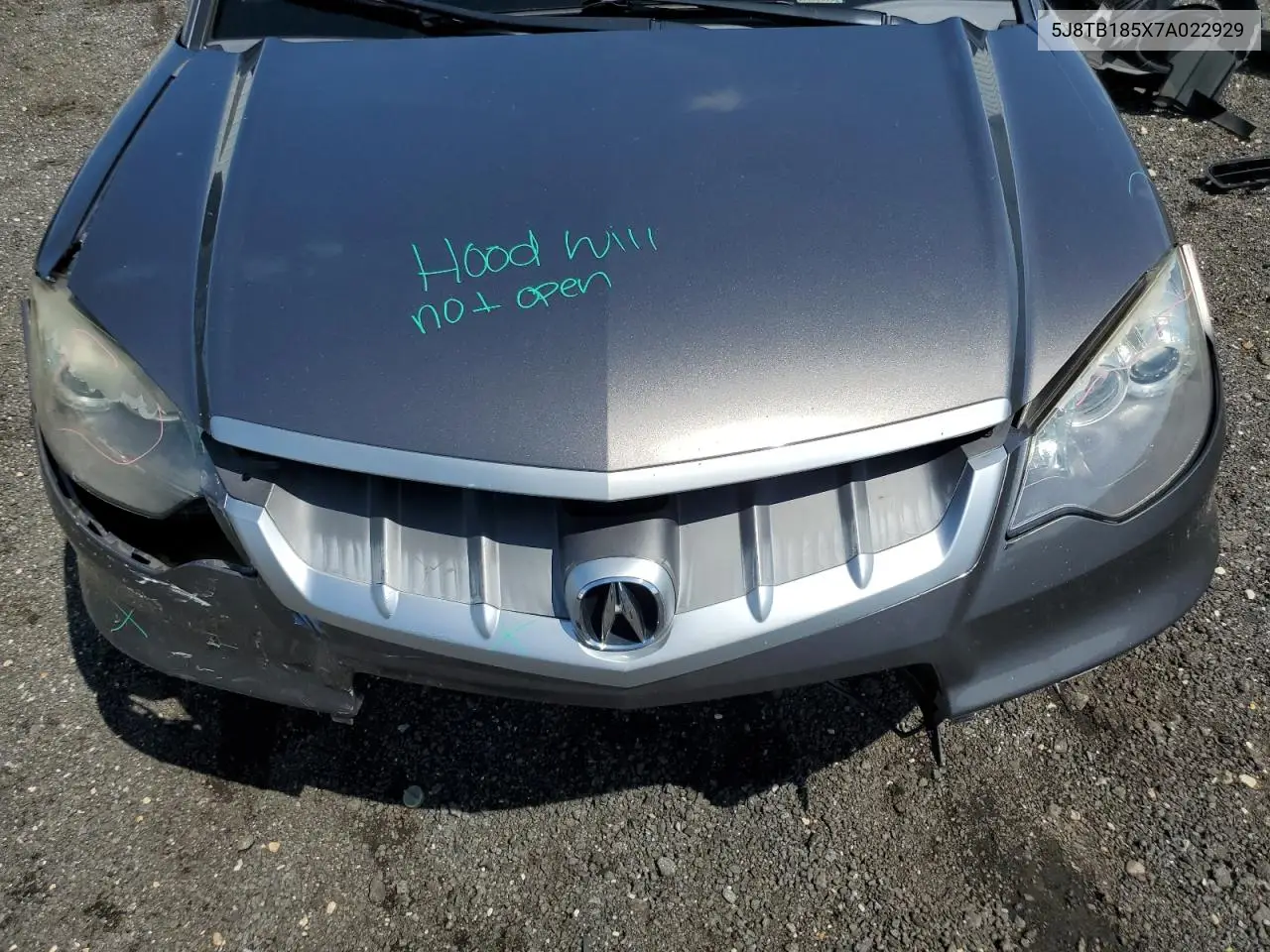 2007 Acura Rdx Technology VIN: 5J8TB185X7A022929 Lot: 61131035