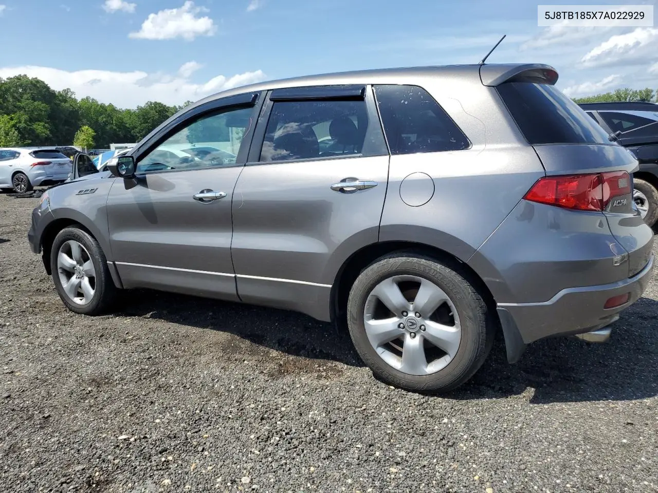 2007 Acura Rdx Technology VIN: 5J8TB185X7A022929 Lot: 61131035