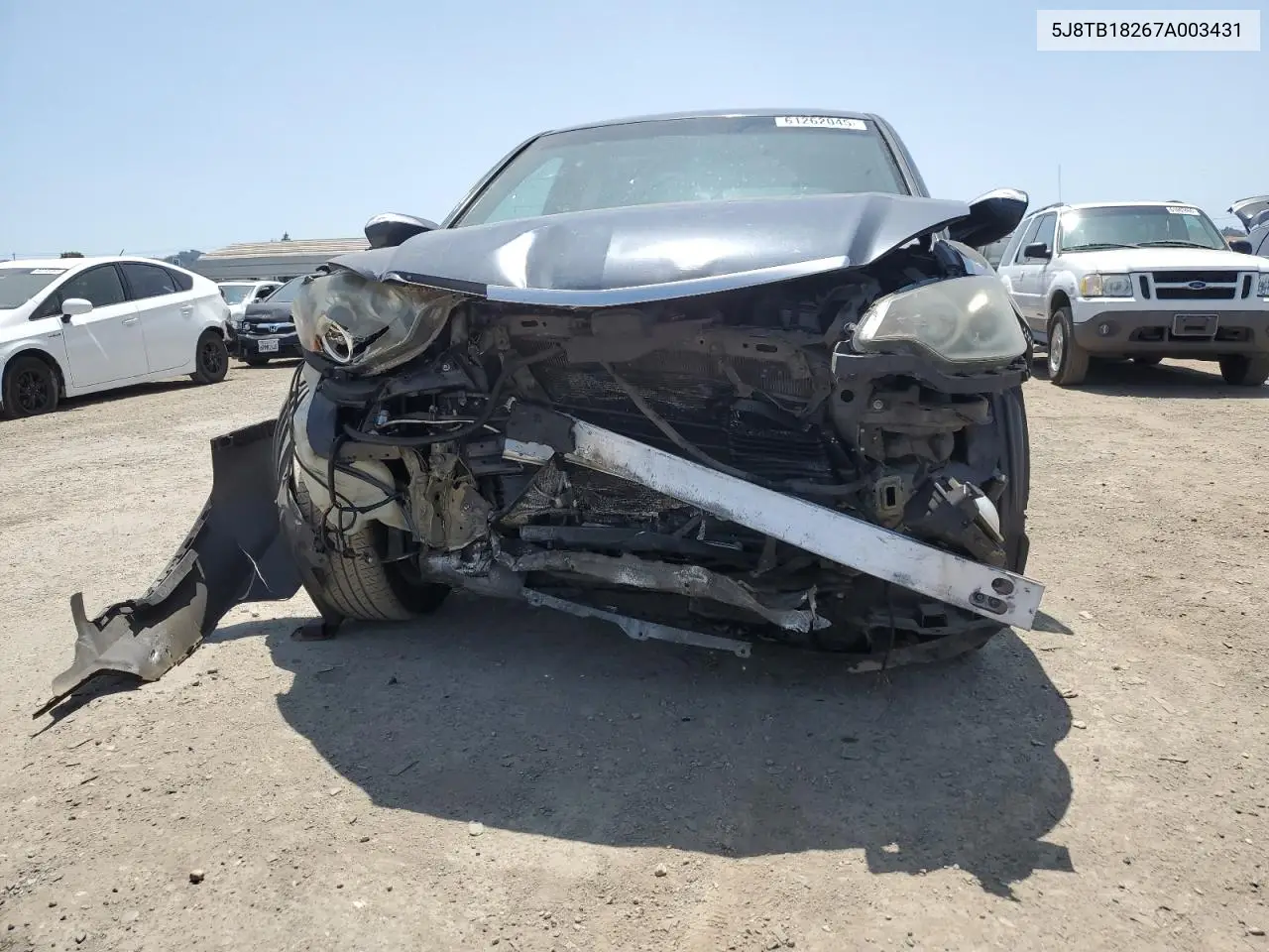 2007 Acura Rdx VIN: 5J8TB18267A003431 Lot: 61262045