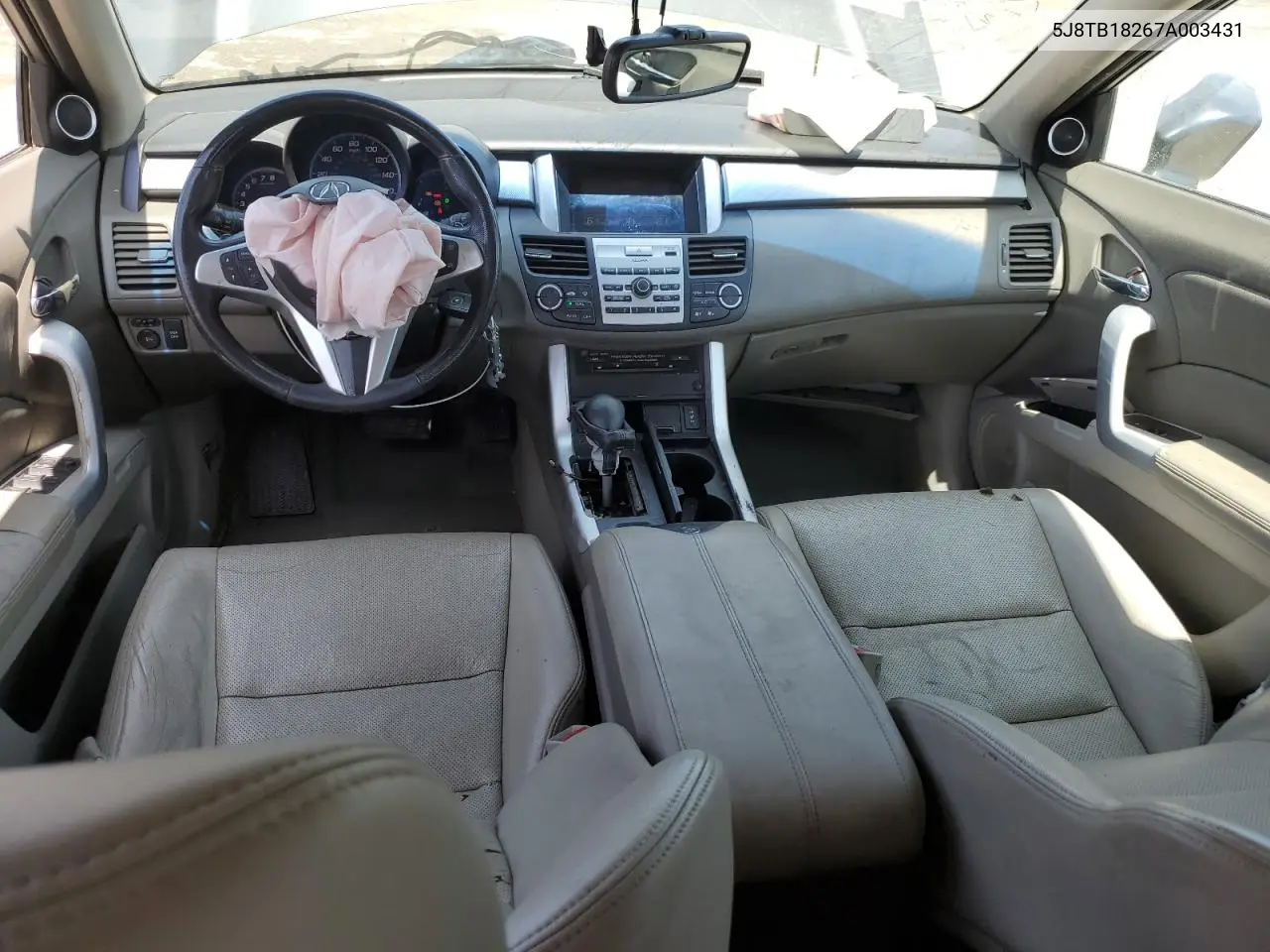 2007 Acura Rdx VIN: 5J8TB18267A003431 Lot: 61262045
