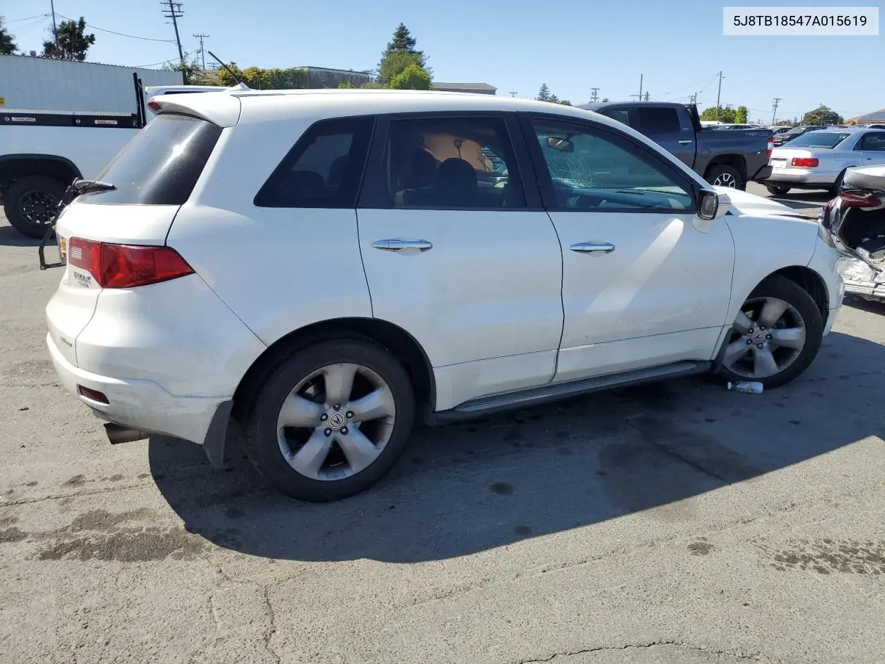 2007 Acura Rdx Technology VIN: 5J8TB18547A015619 Lot: 61497955