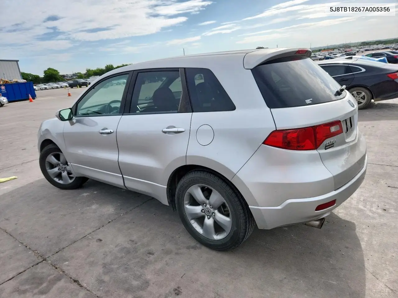 2007 Acura Rdx VIN: 5J8TB18267A005356 Lot: 62223515