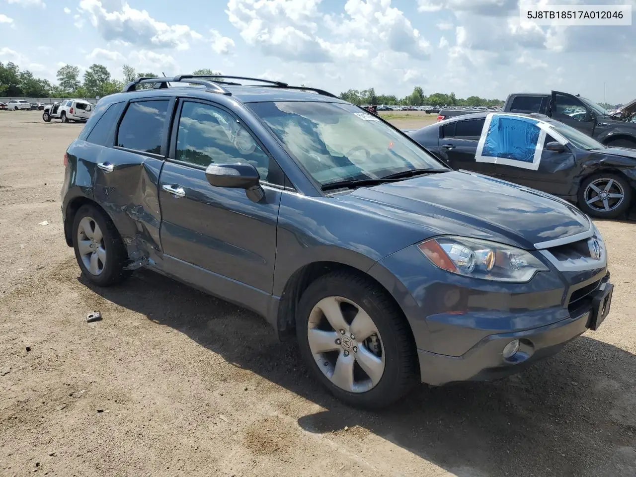 2007 Acura Rdx Technology VIN: 5J8TB18517A012046 Lot: 62413165