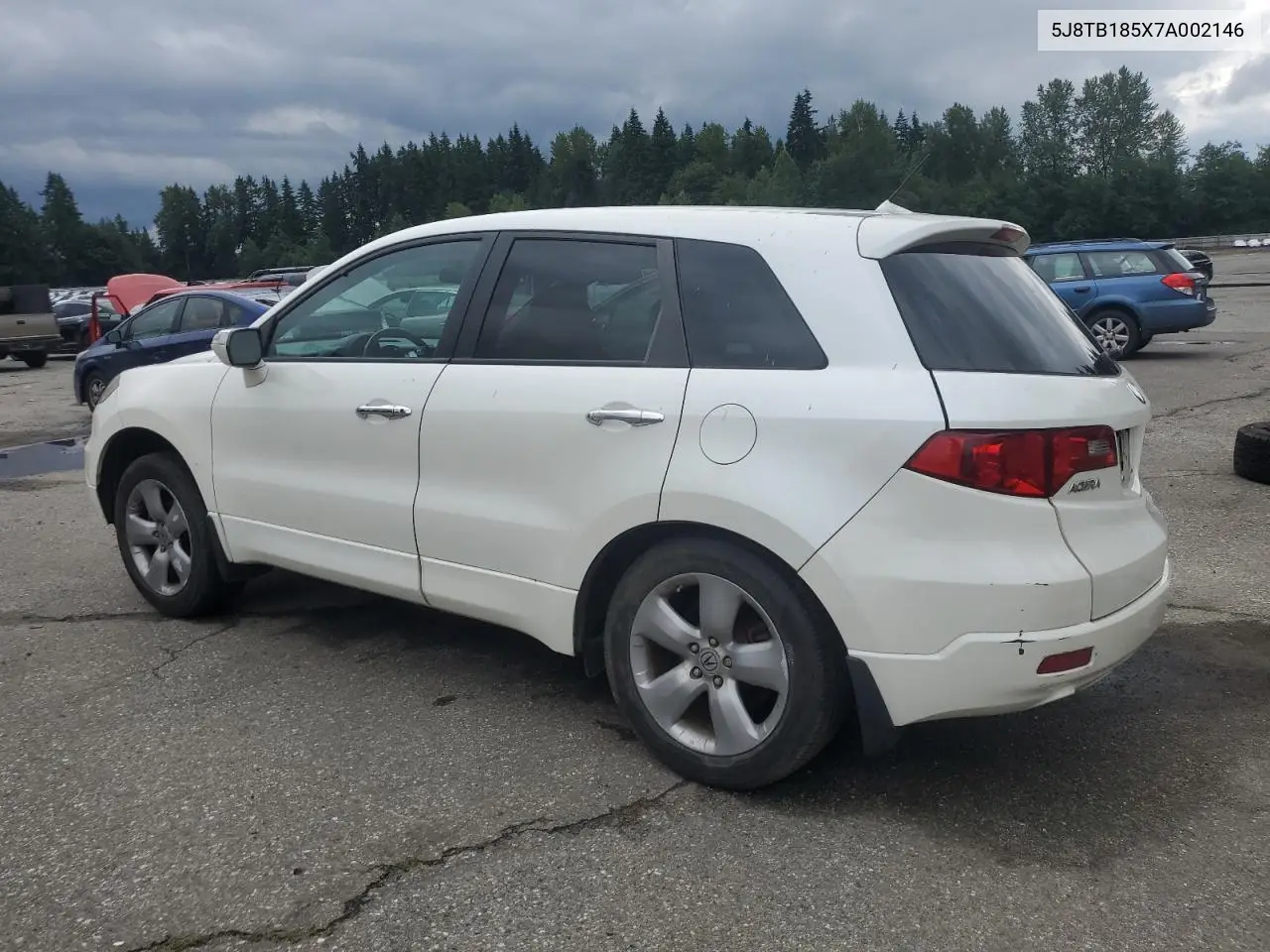 2007 Acura Rdx Technology VIN: 5J8TB185X7A002146 Lot: 62762555