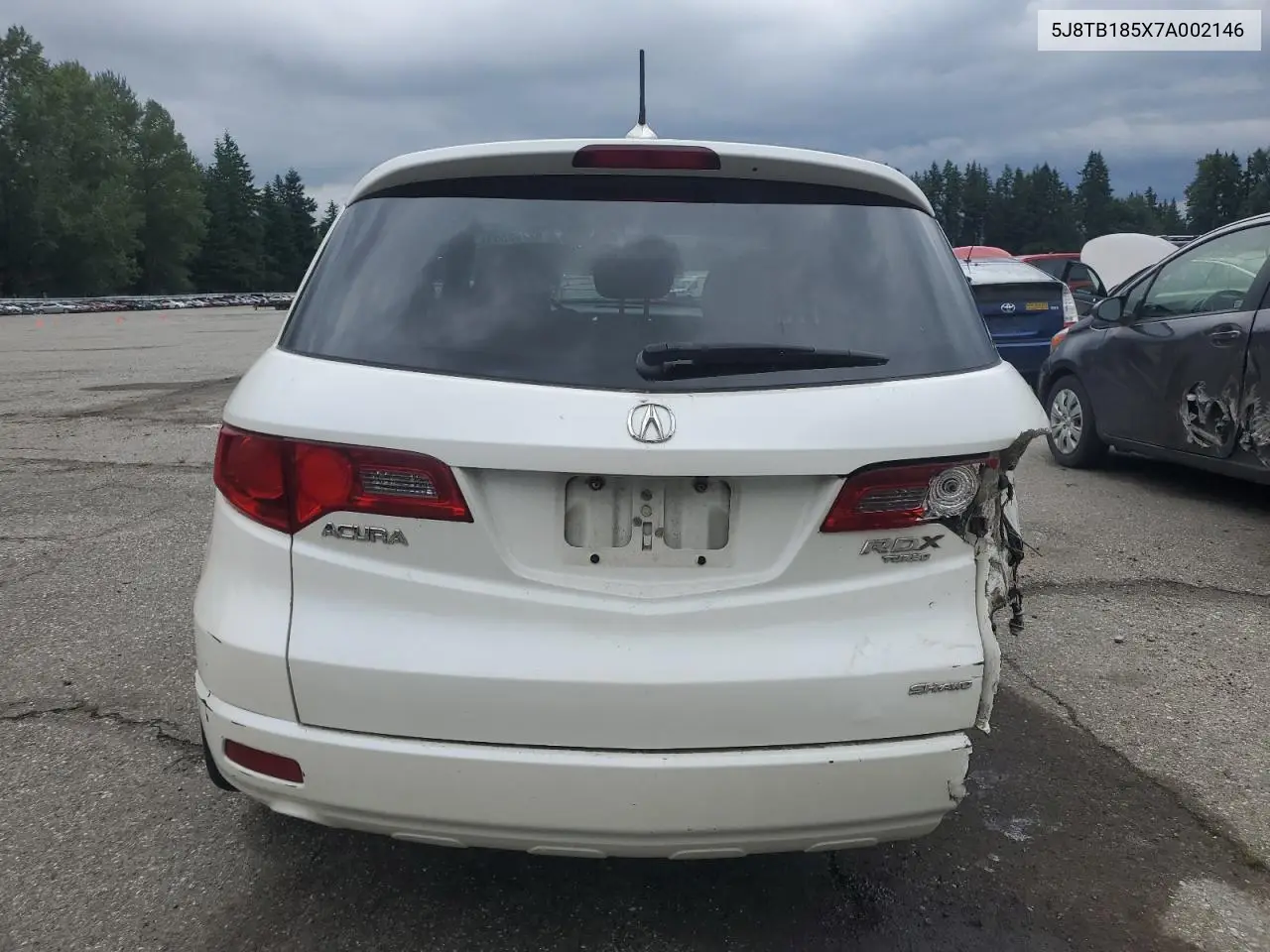 2007 Acura Rdx Technology VIN: 5J8TB185X7A002146 Lot: 62762555